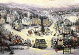 Thomas Kinkade St. Nicholas Circle painting